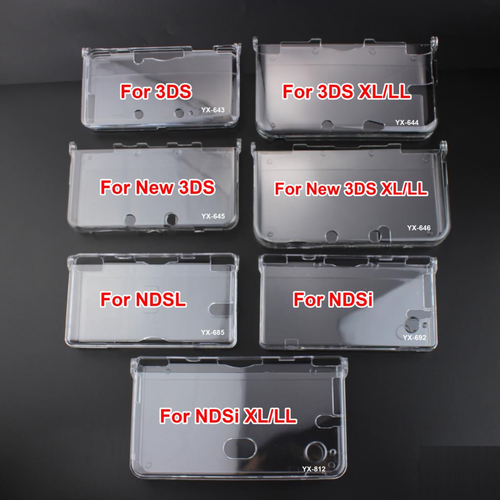 Game Boy Cartridge Holder - 8 modelli 1pc plastica trasparente cristallo
