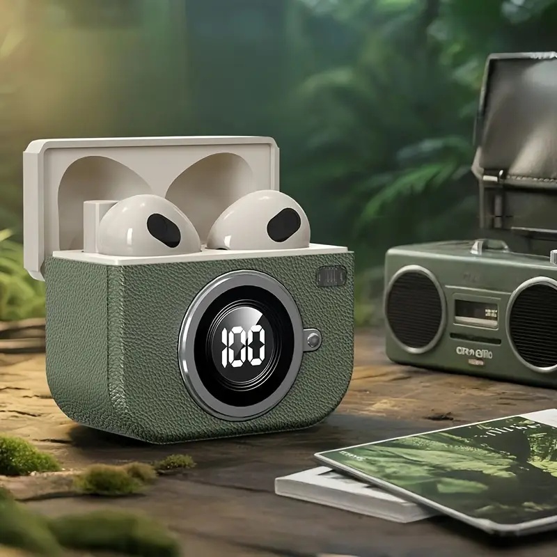 Retro Gaming Case - Auricolari wireless per fotocamera retrò Q86