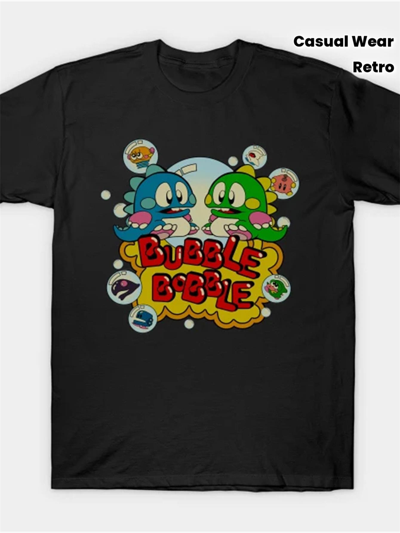 Retro Gaming Aesthetic - T-shirt da uomo Retro Bubble Bobble