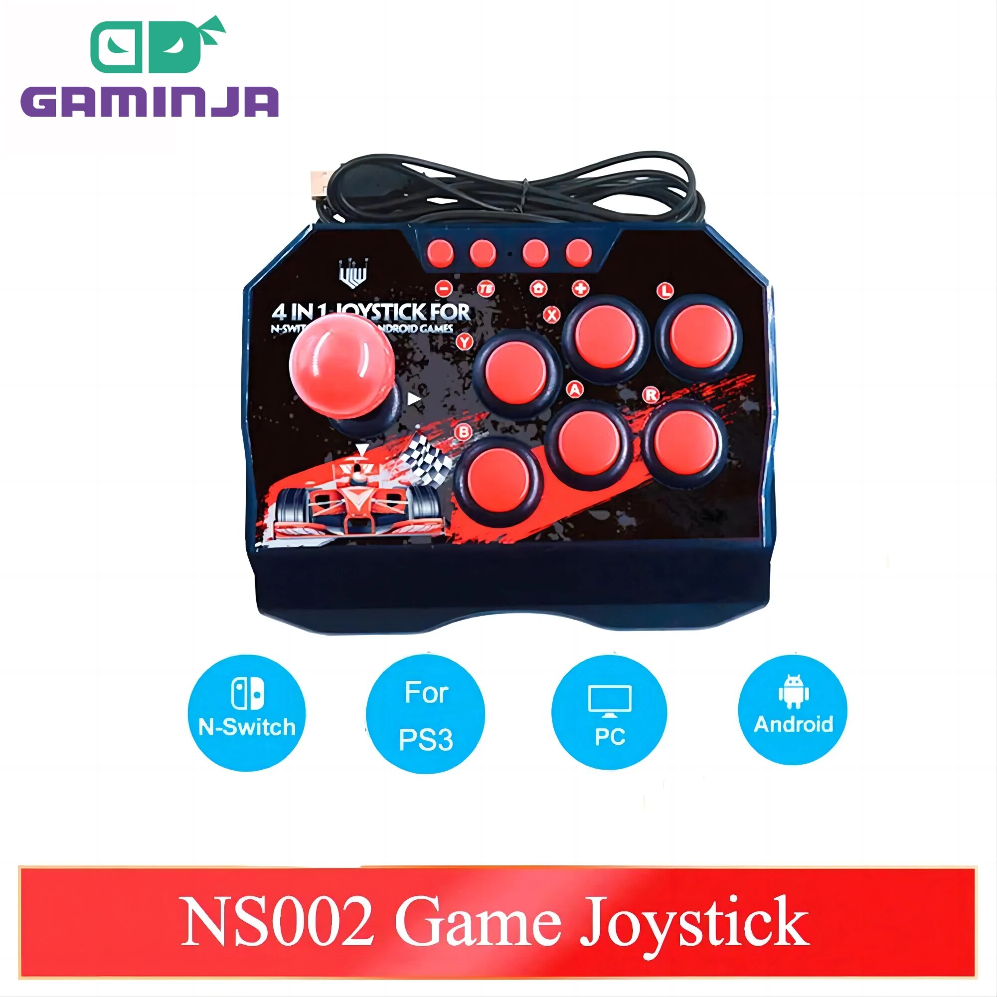 Retro X8 Gaming Console - GAMINJA NS002 4 In 1 Retro