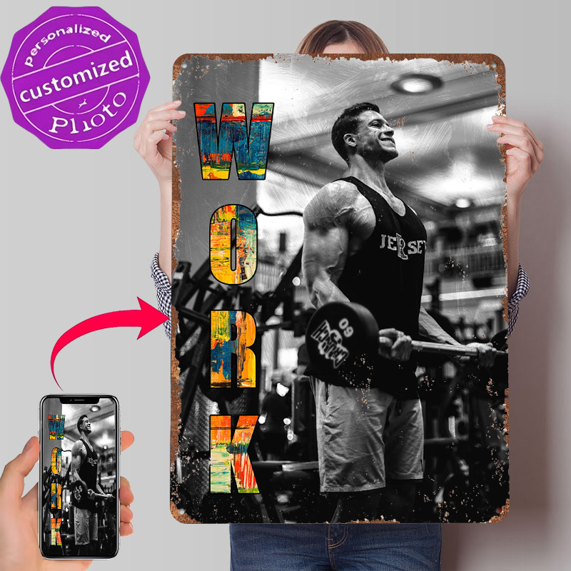 Retro Gaming Bar - Poster in Latta per Palestra, Arte