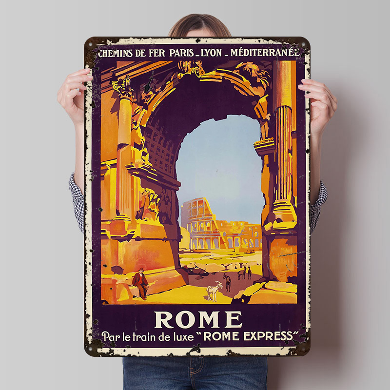 Retro Poster Gaming - Poster in Latta Personalizzato di Roma,