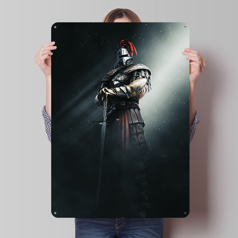 Retro Gaming Bar - Poster del Gioco Spartan Gladiator, Targhe