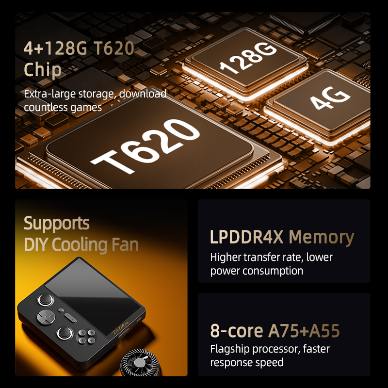 GAMEMT E5 Ultra 4+128GB Scherm - Retro X8 Gaming Console recensione e prezzo
