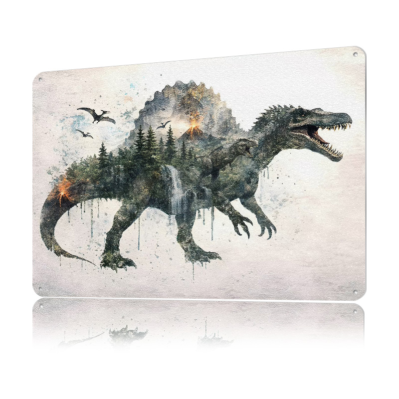 Poster in Metallo Spinosauro,  - Retro Poster Gaming recensione e prezzo