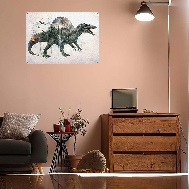 Poster in Metallo Spinosauro,  - Retro Poster Gaming recensione e prezzo