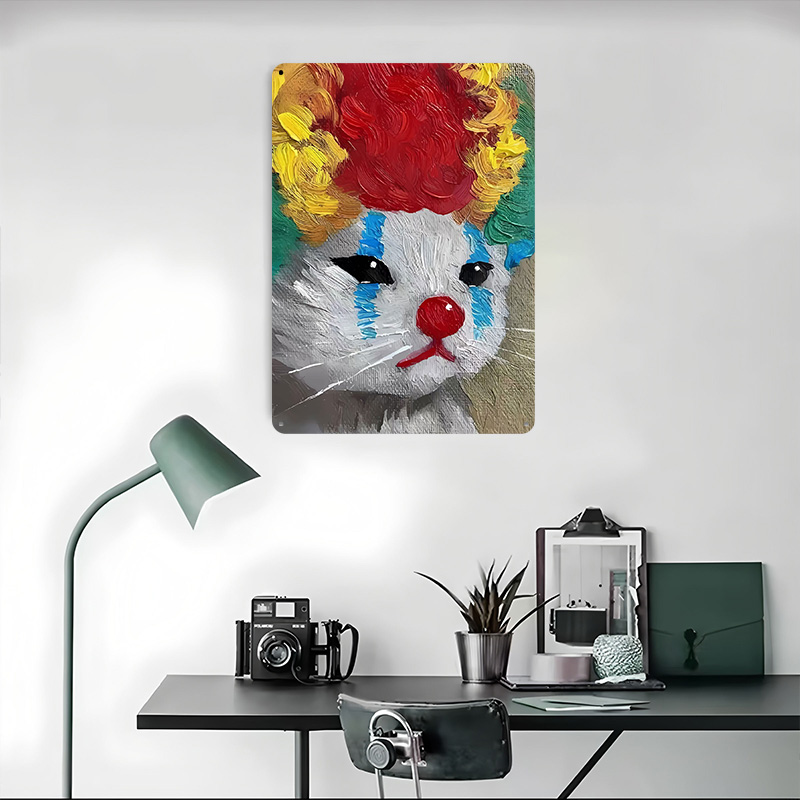 Triste Clown Cat Painting Post - Retro Poster Gaming recensione e prezzo