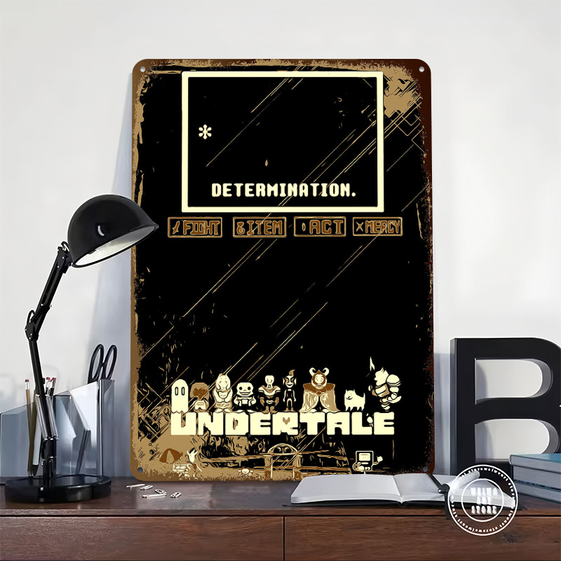 Poster in Metallo Undertale, A - Retro Gaming Bar recensione e prezzo