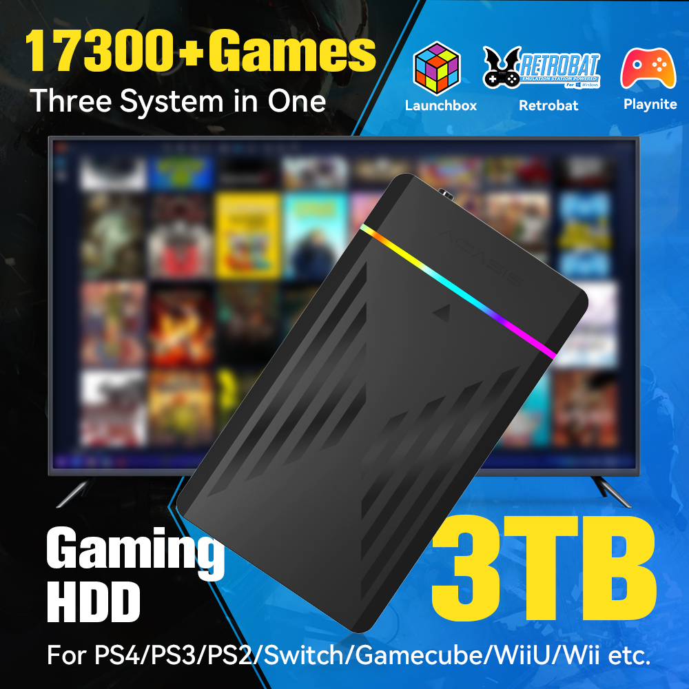HDD da gioco portatile da 3 TB - Retro Gaming Monitor recensione e prezzo